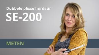 Meetinstructies Dubbele plissé hordeur SE-200